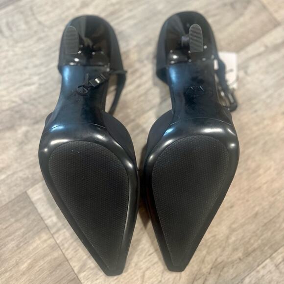 ZARA Black Buckled Mules NWT | Pointed Toe Heels | Size 8 - Picture 15 of 16